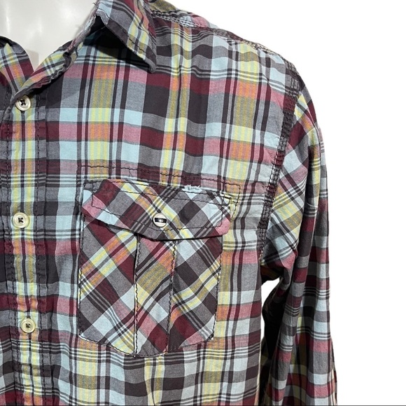 Nautica jeans Co plaid button up shirt - Picture 3 of 7